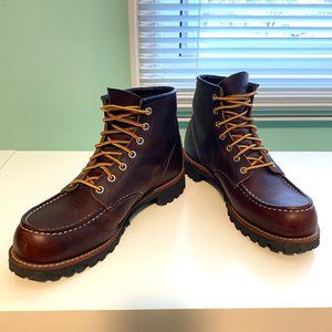 Red Wing Roughneck Leather Moc Toe 6” Boots (Vibram Sole)